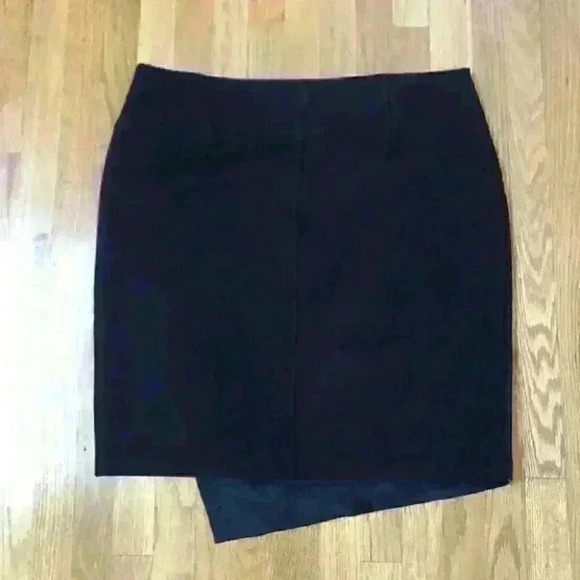 NWT Michel Studio Skirt  Mini Asymmetric Casual Career Black - Picture 7 of 7